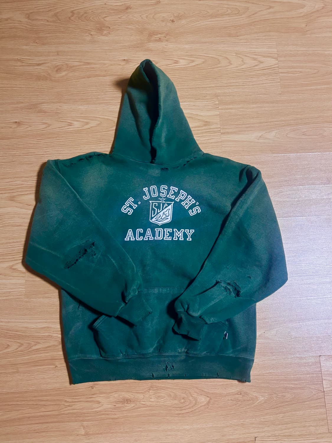 90s made in usa russell 러셀 선페이드 후드 L 상품이미지1