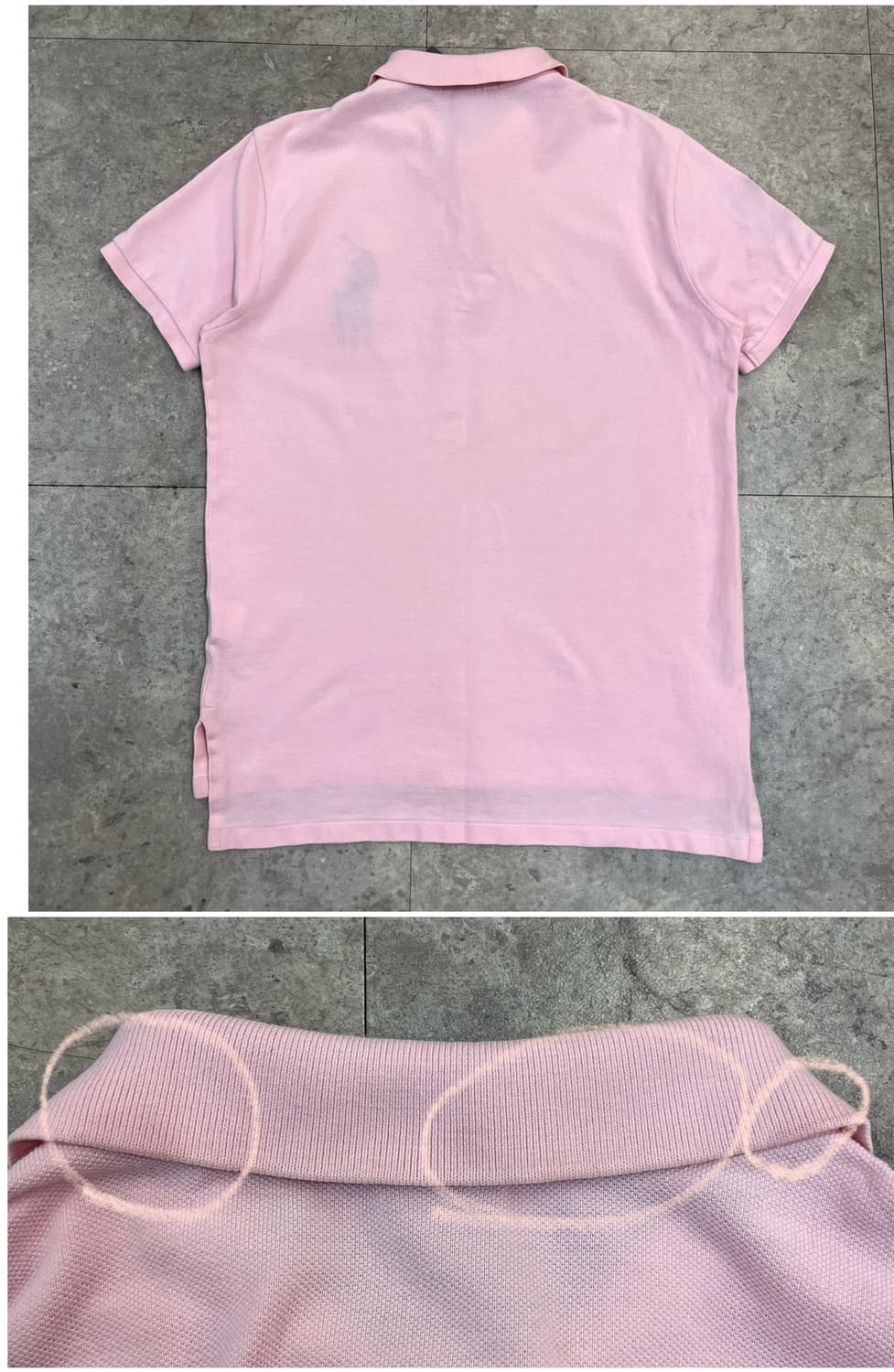 폴로 랄프로렌 빅포니 반팔 카라티 핑크 L #csz4080 상품이미지8