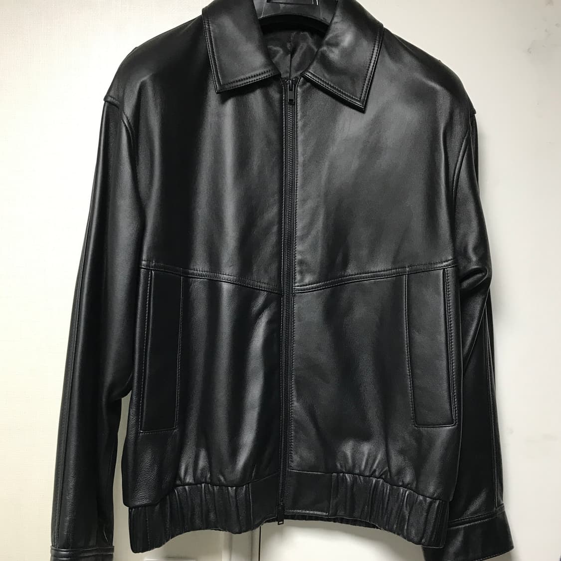 TNGT 이태리 나파 램스킨 가죽 블루종 자켓 100사이즈 상품이미지3