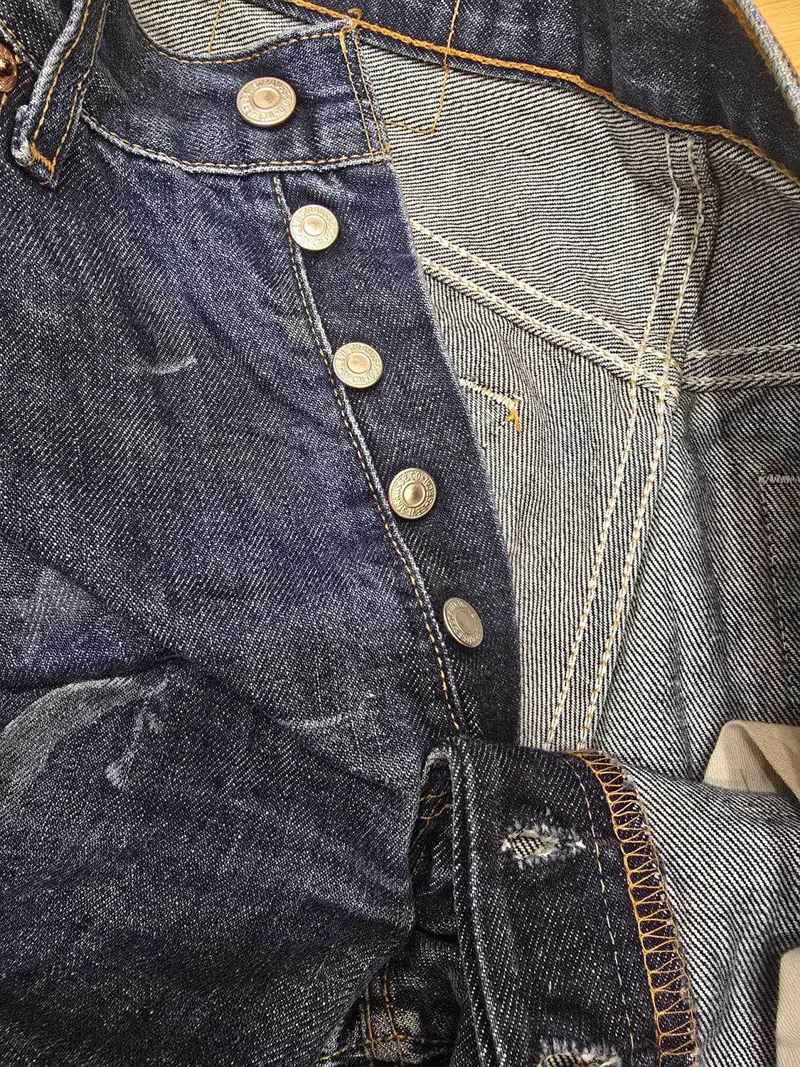 Levis 501 32x36 (Europe Line/Paint Drip) 상품이미지7