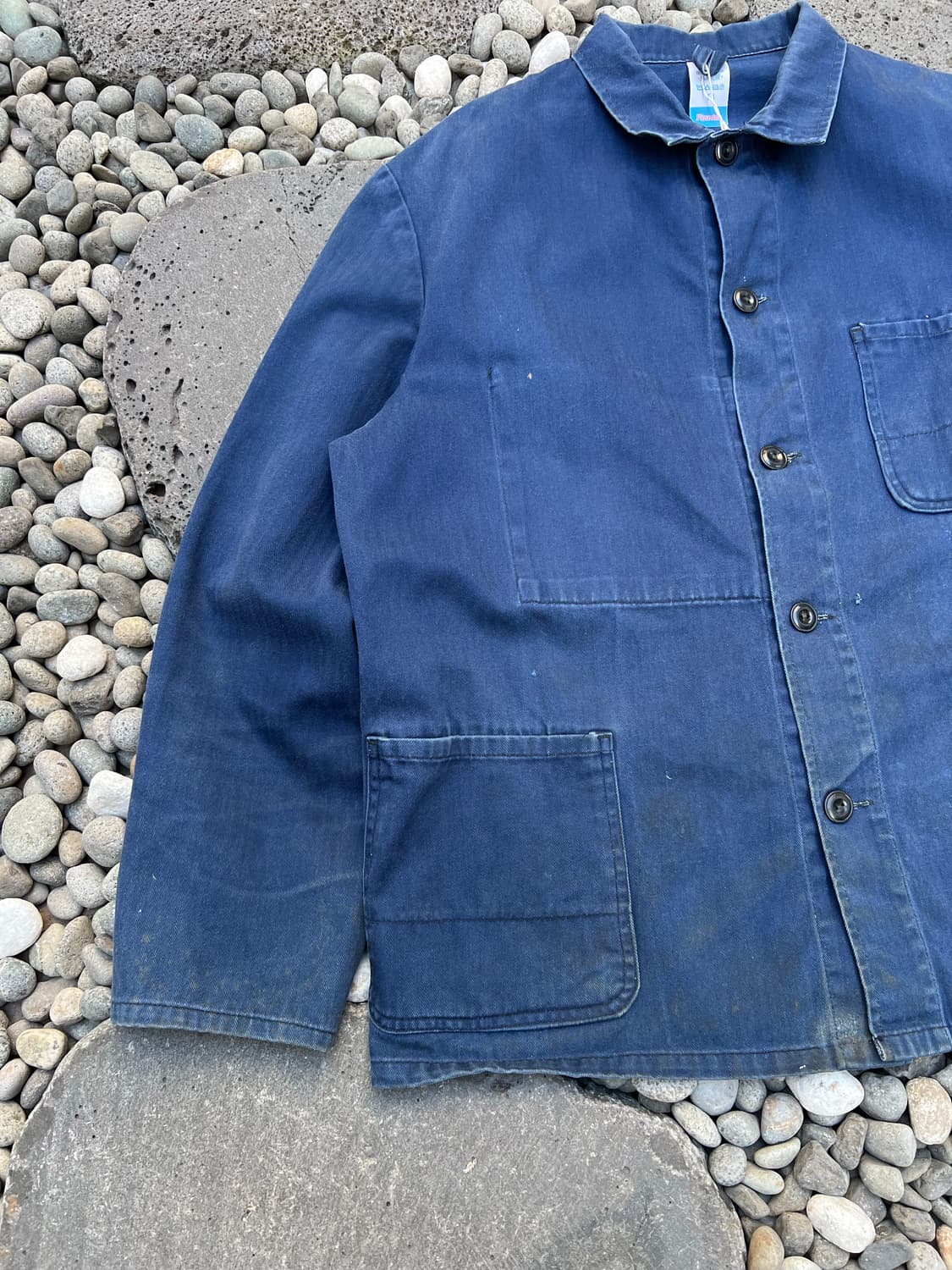 HARD FADED OLD VINTAGE HBT 헤링본트윌 프렌치워크자켓 상품이미지4