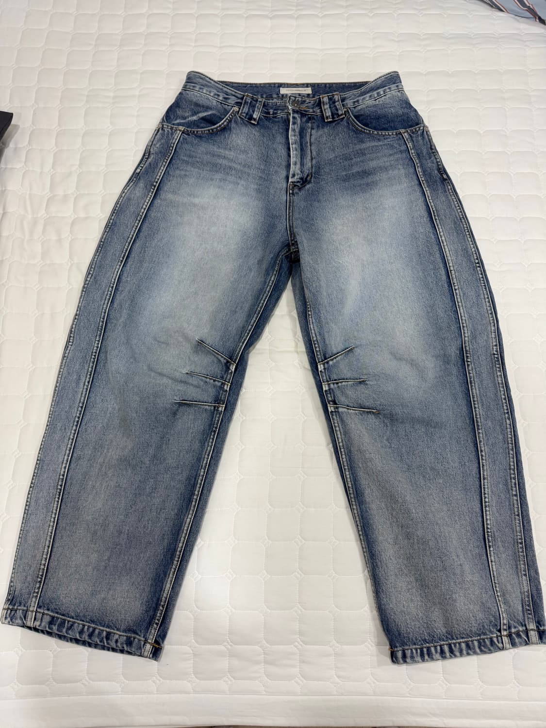 [3] 9999아카이브 Technical Curved Denim Jean 상품이미지1