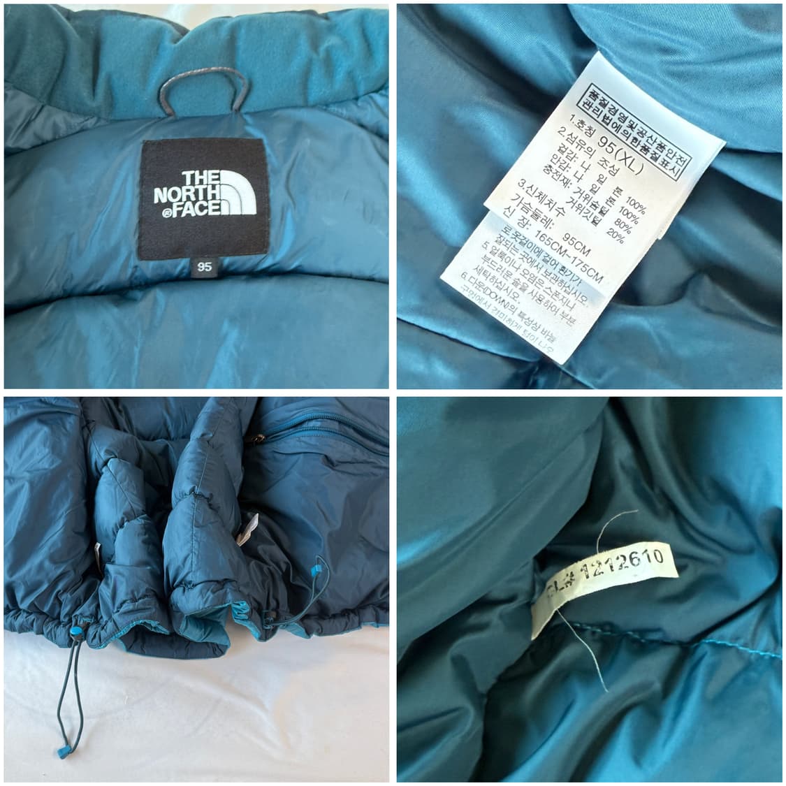 노스페이스 700필 희귀 고프코어 구스다운 패딩 XL 상품이미지6