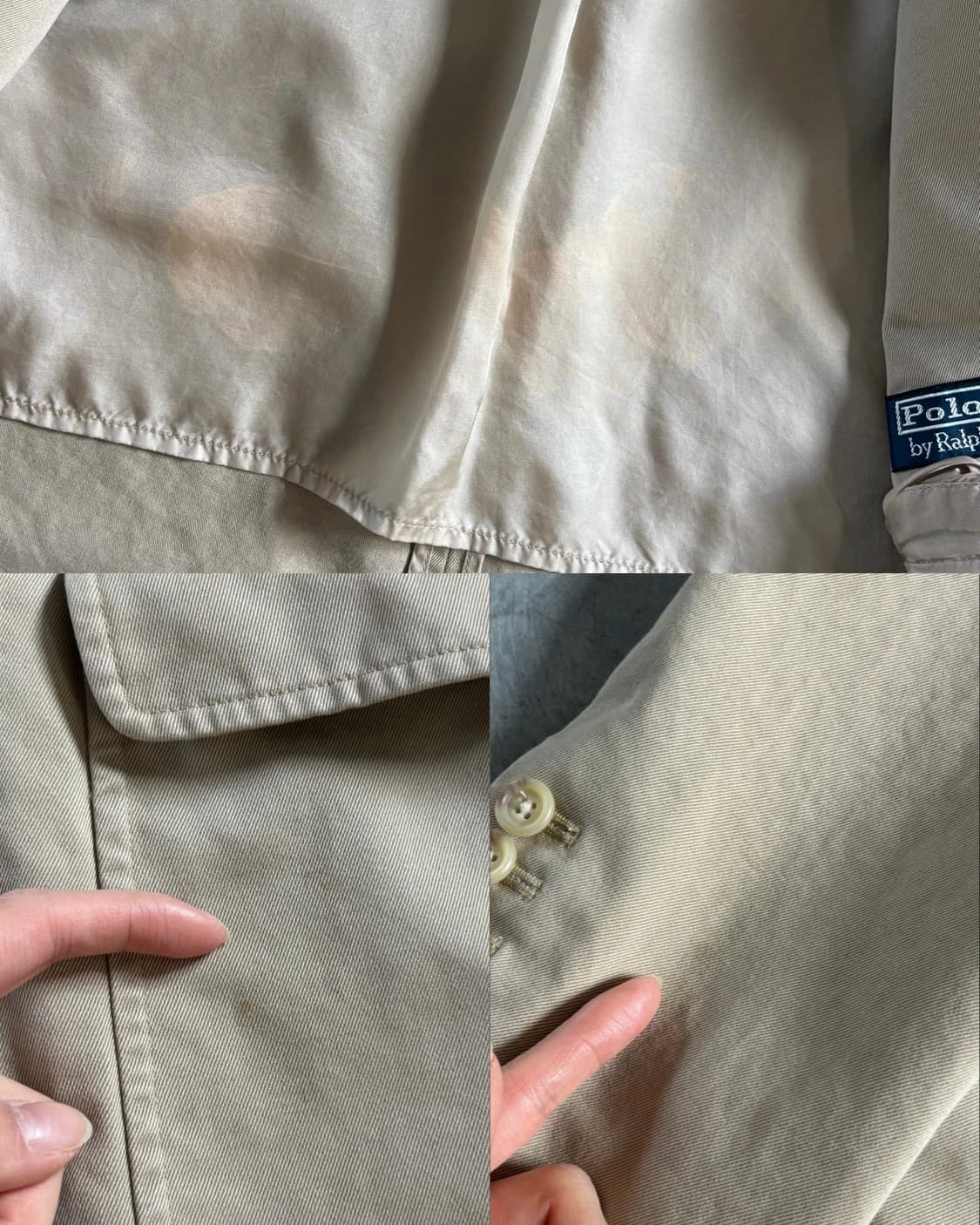 Polo 폴로 랄프로렌 베이지 코튼 블레이저 자켓 상품이미지9