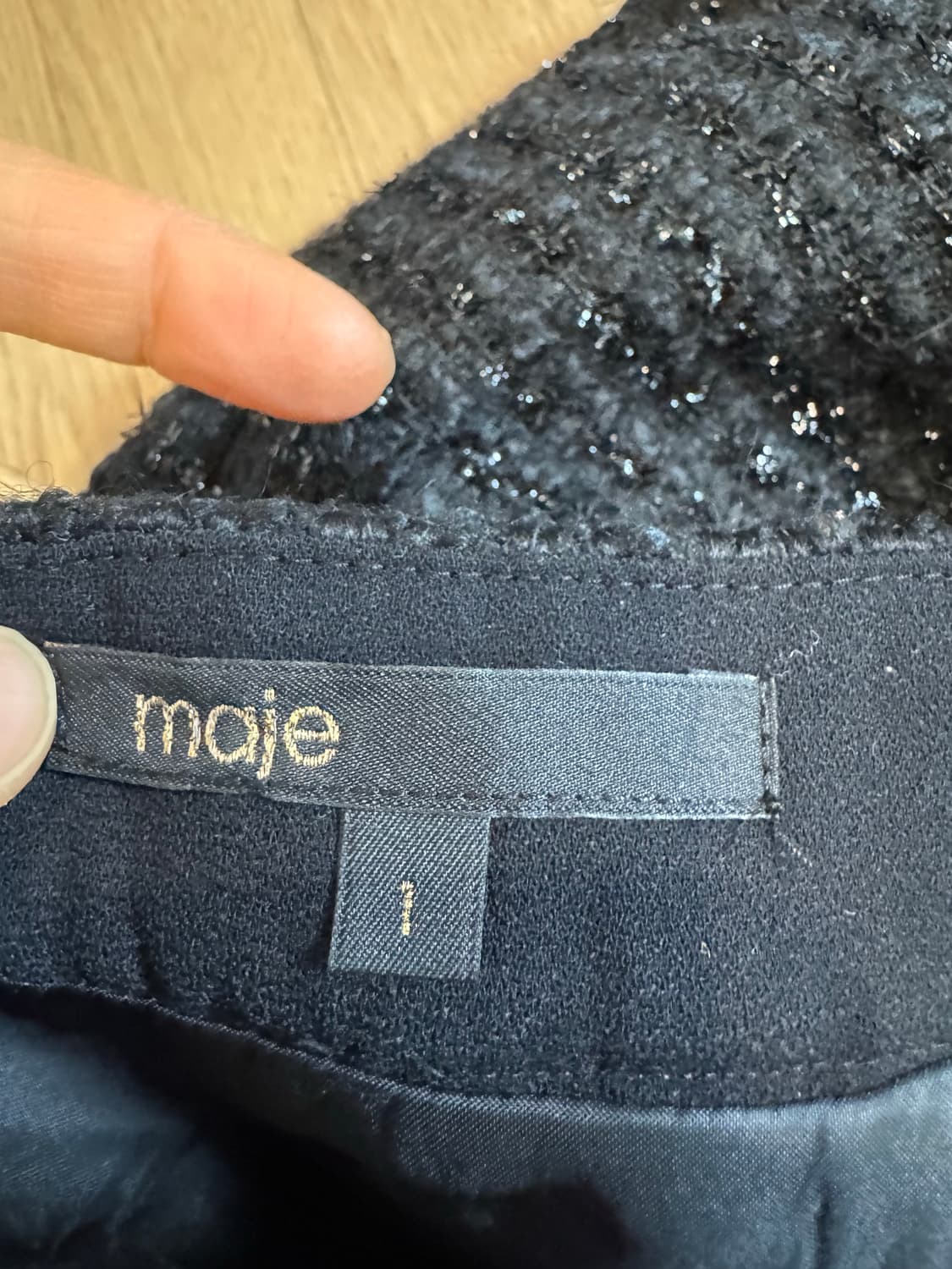 maje 마쥬 펄 트위드 버튼 스커트 상품이미지6