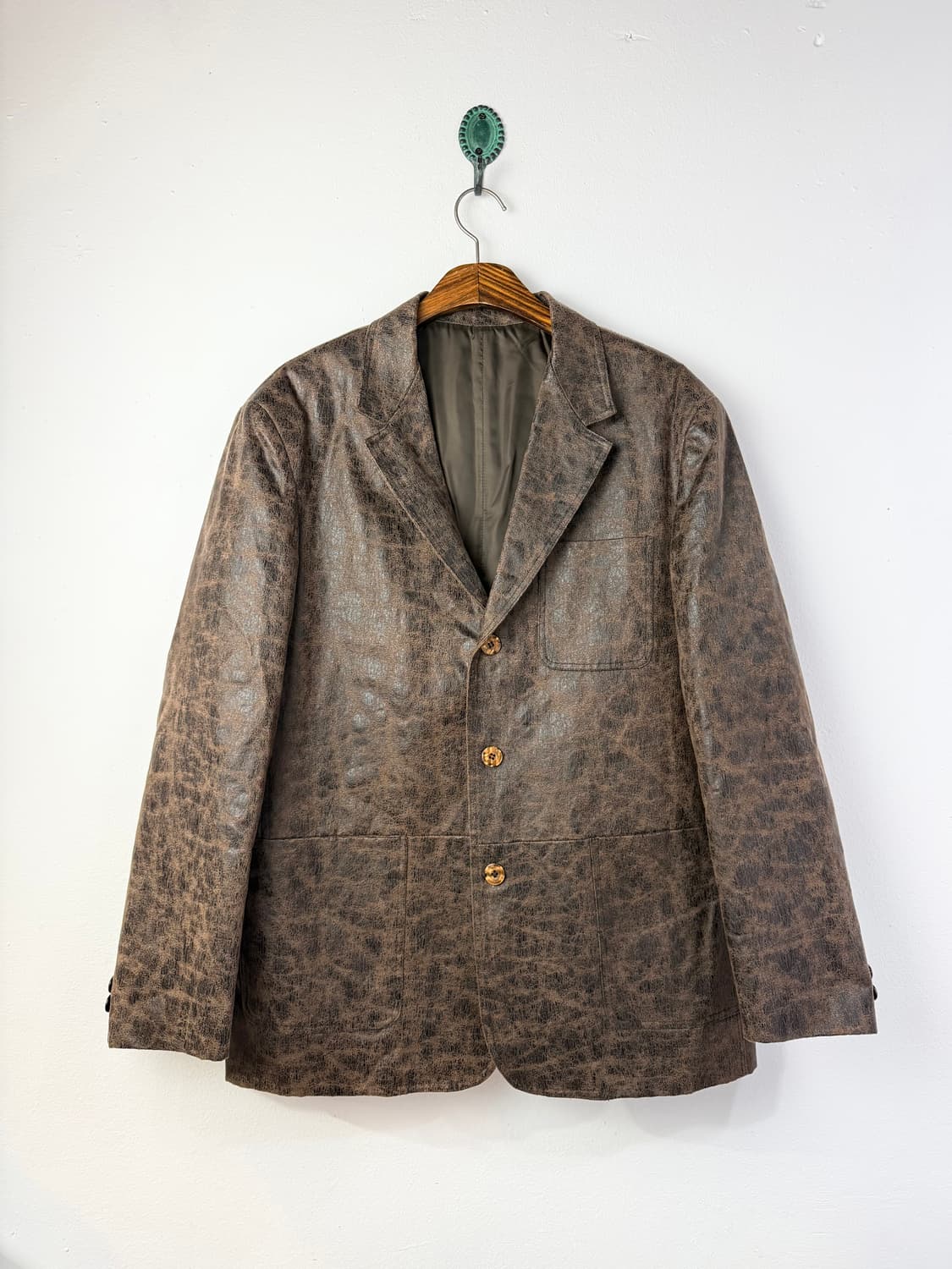 90s 이태리 메이드 크랙 블레이저 상품이미지2