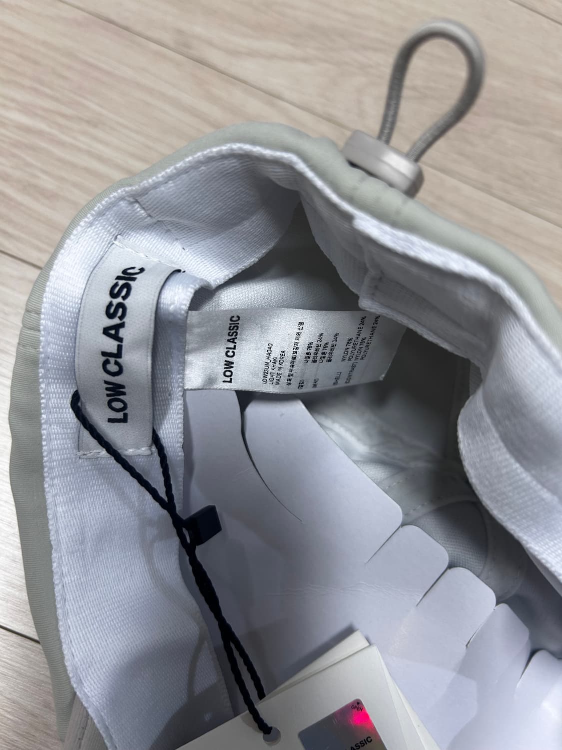 새상품, 택o) 로우클래식 모자 카키 상품이미지5