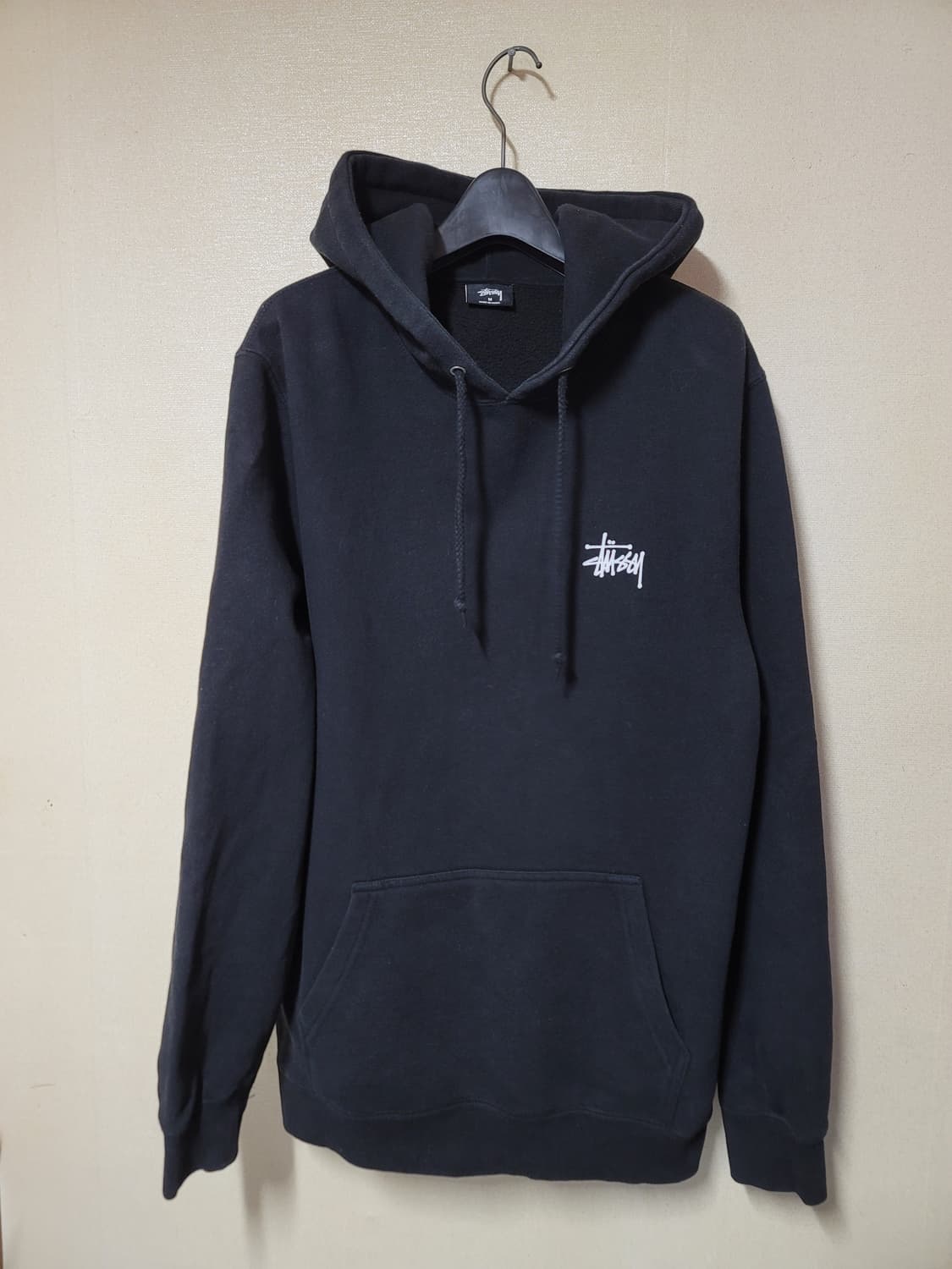 스투시 베이직 기모 후드티 상품이미지1