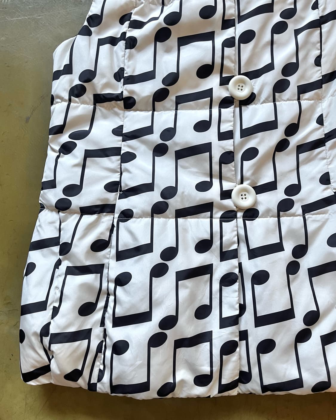 1980-90s ATSUKI ONISHI Music Print Vest 상품이미지7