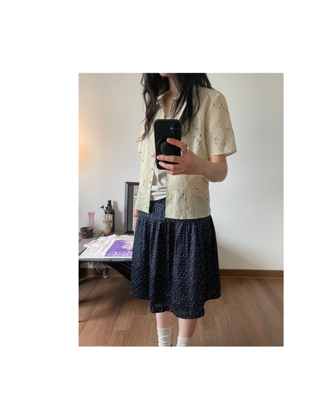 flower patterned blouse 상품이미지3