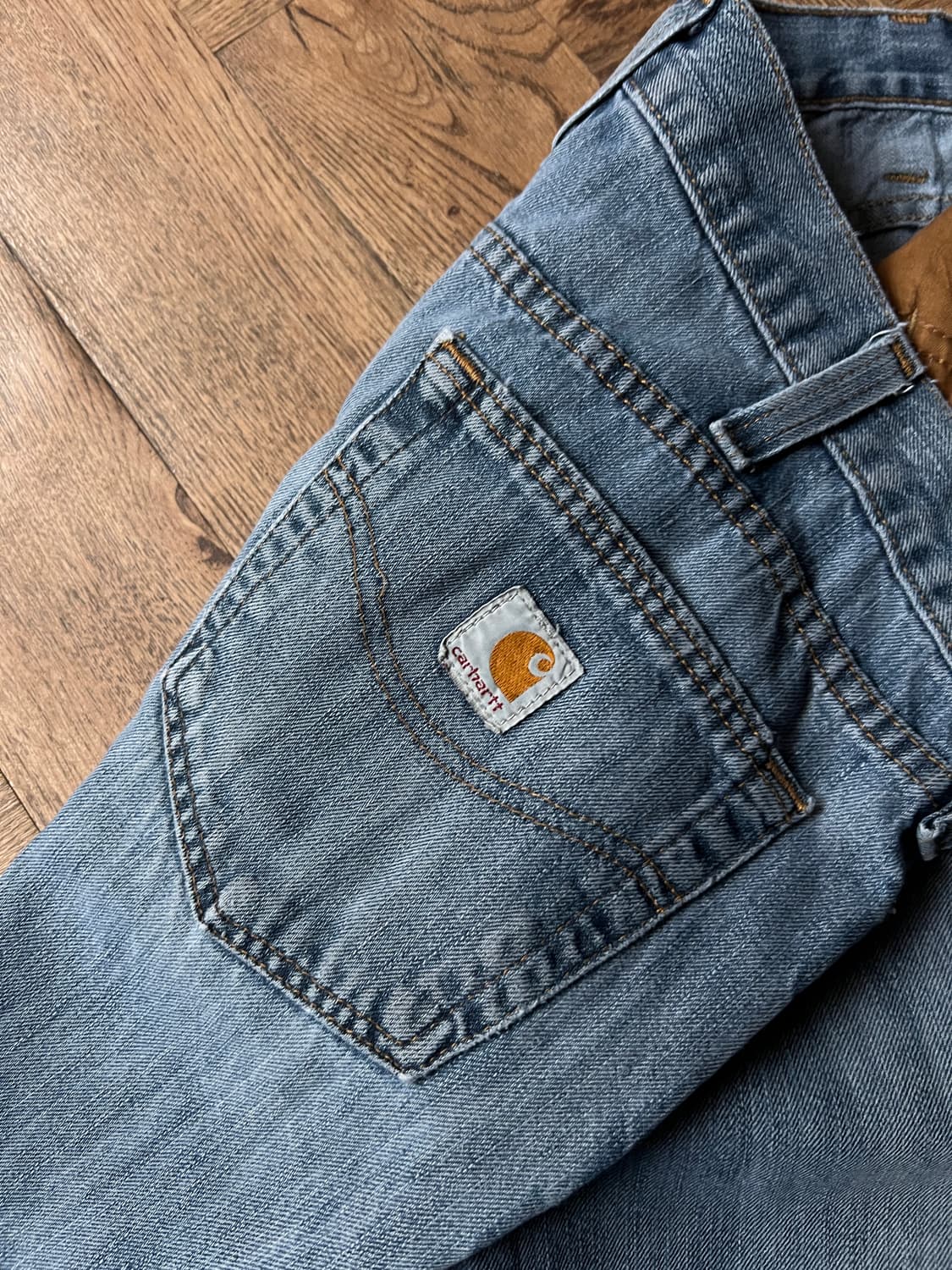 [36]칼하트 USA 빈티지 워싱 데님 워크 팬츠 상품이미지5
