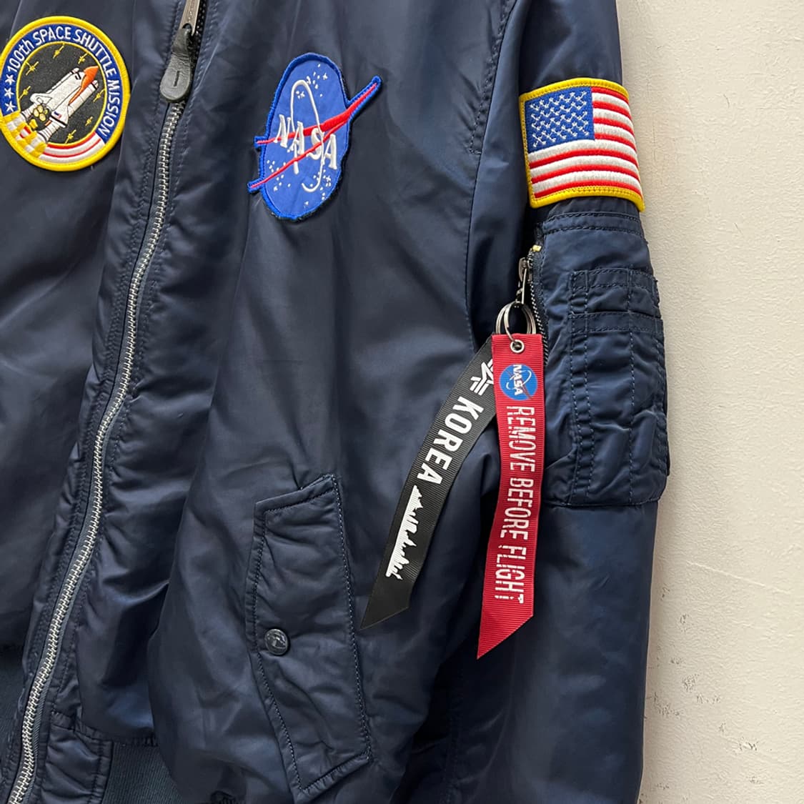 알파인더스트리 NASA MA-1  플라이트 항공 점퍼 자켓 L 상품이미지4