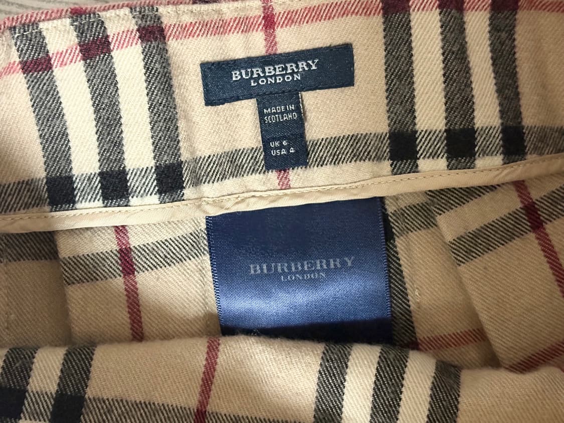 착삿 O 버버리 노바체크 모직 스커트 상품이미지3