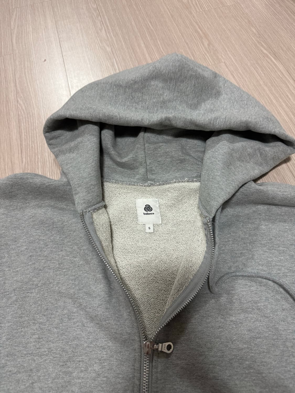 [5] 브라운야드 밸런스 스웨트 후드 집업 그레이 상품이미지4