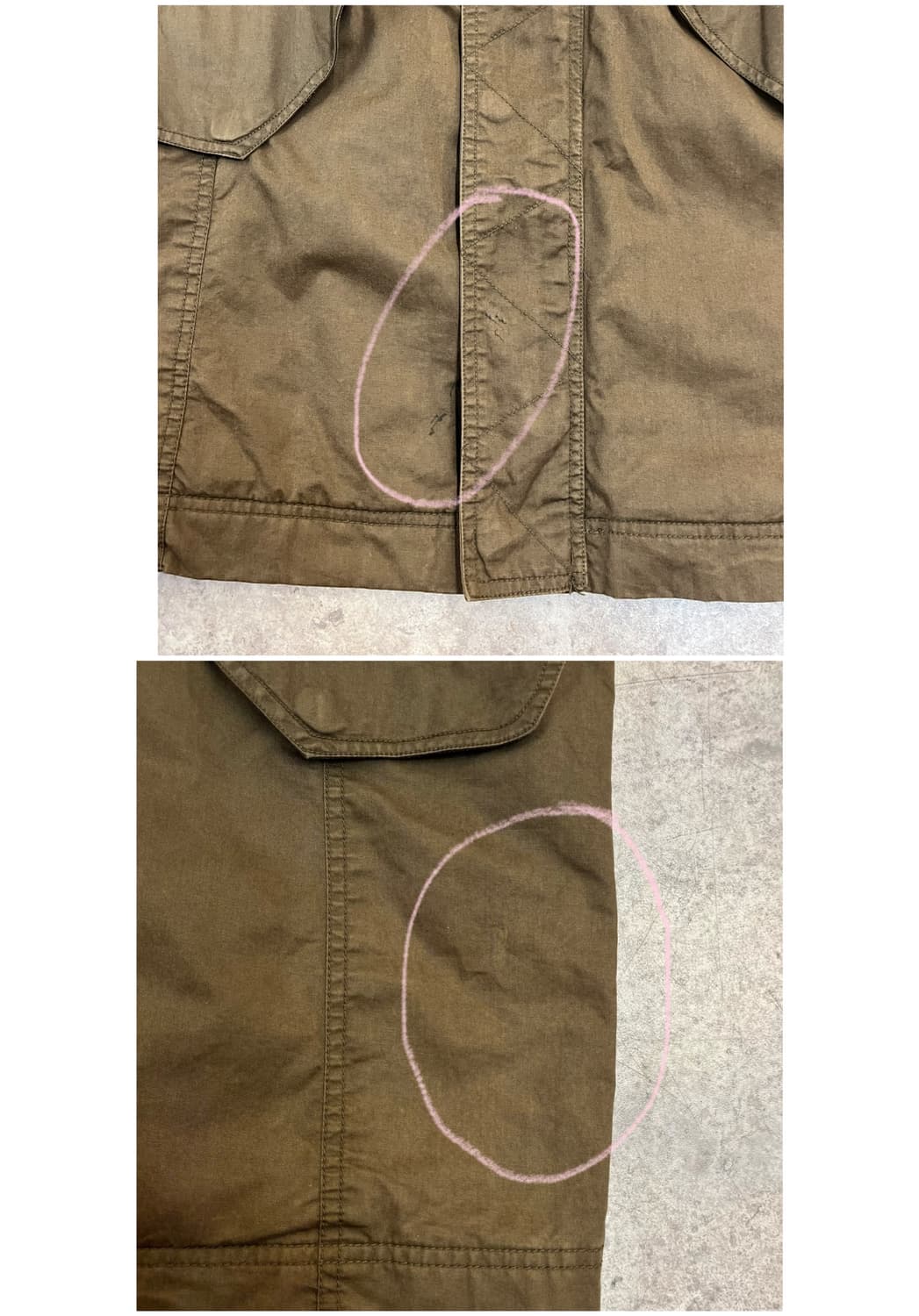 빈티지 야상 자켓 카키브라운 100 #csz3990 상품이미지6