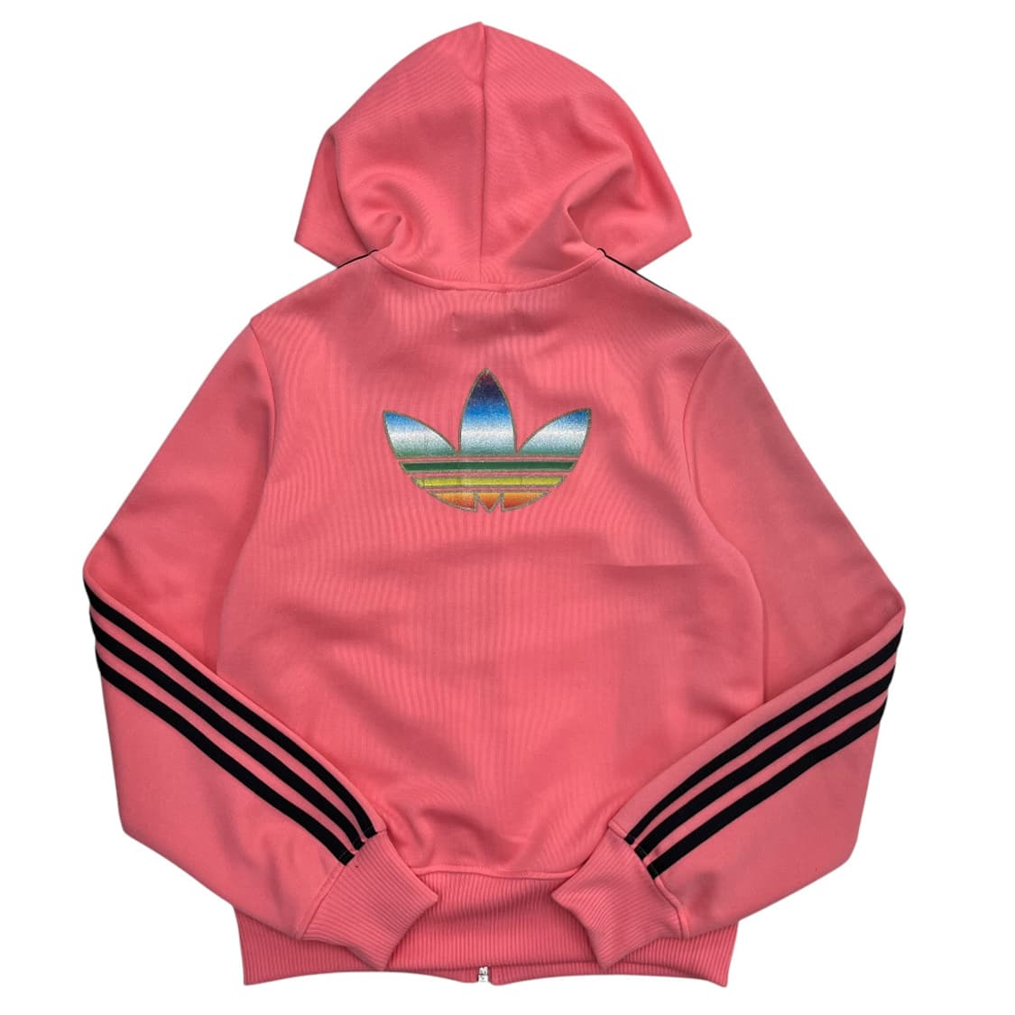 아디다스 빅로고 블랙라인 핑크 후드집업 90 상품이미지5