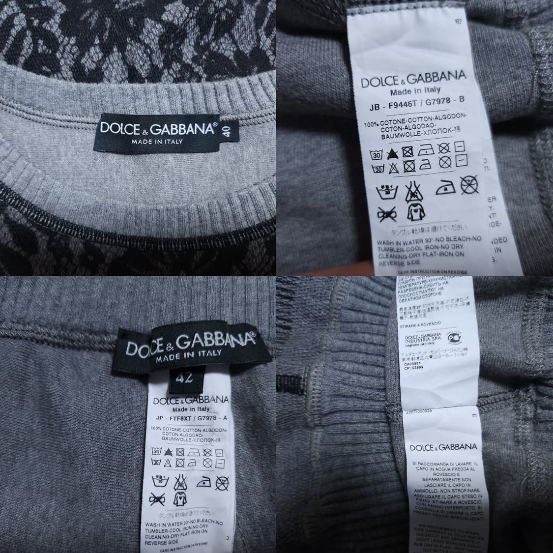 돌체앤가바나 프린팅 니트 투피스 여성 66 상품이미지10