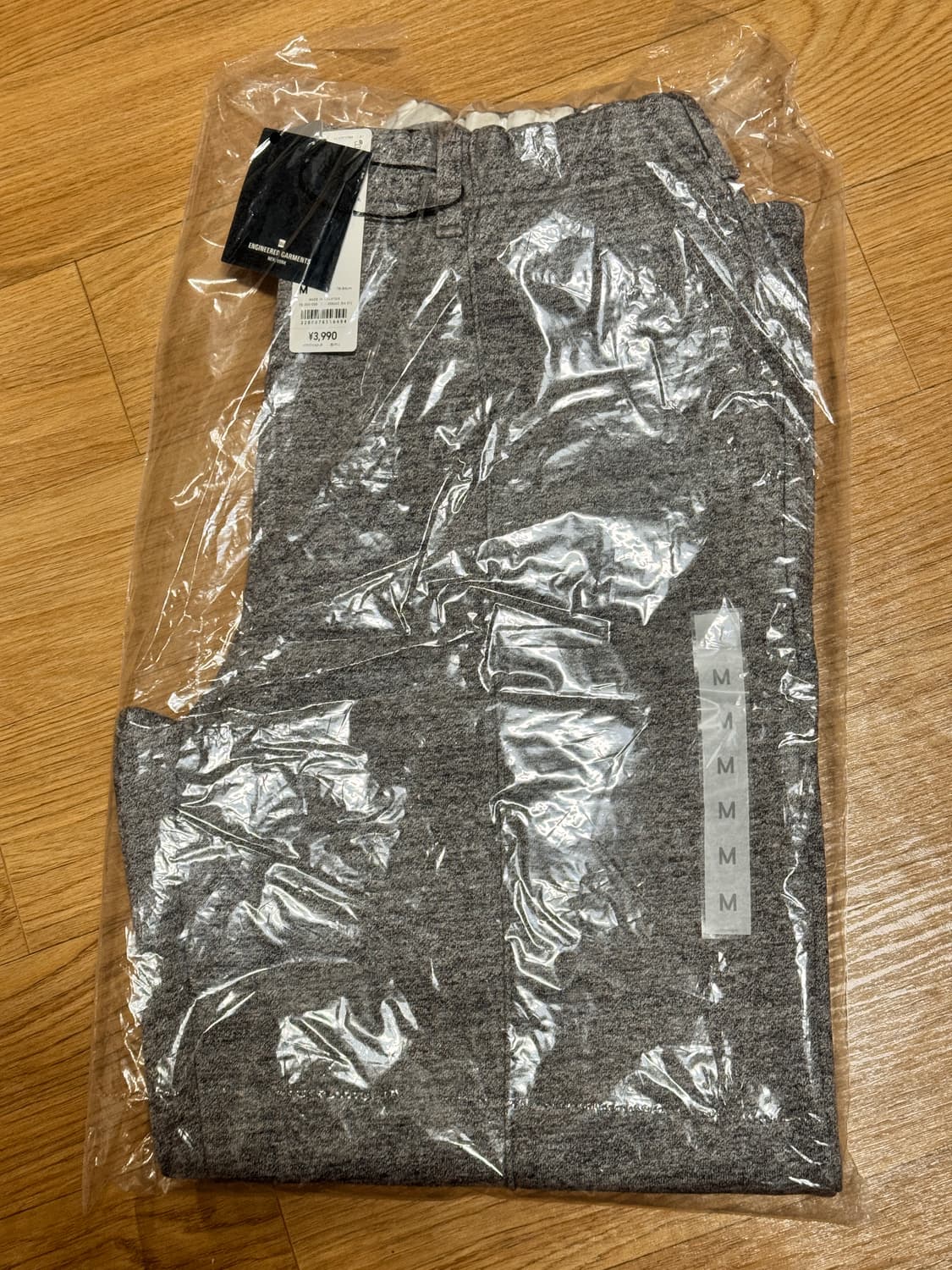 GU 엔지니어드가먼츠 스웻 팬츠 그레이 M 새제품 상품이미지2