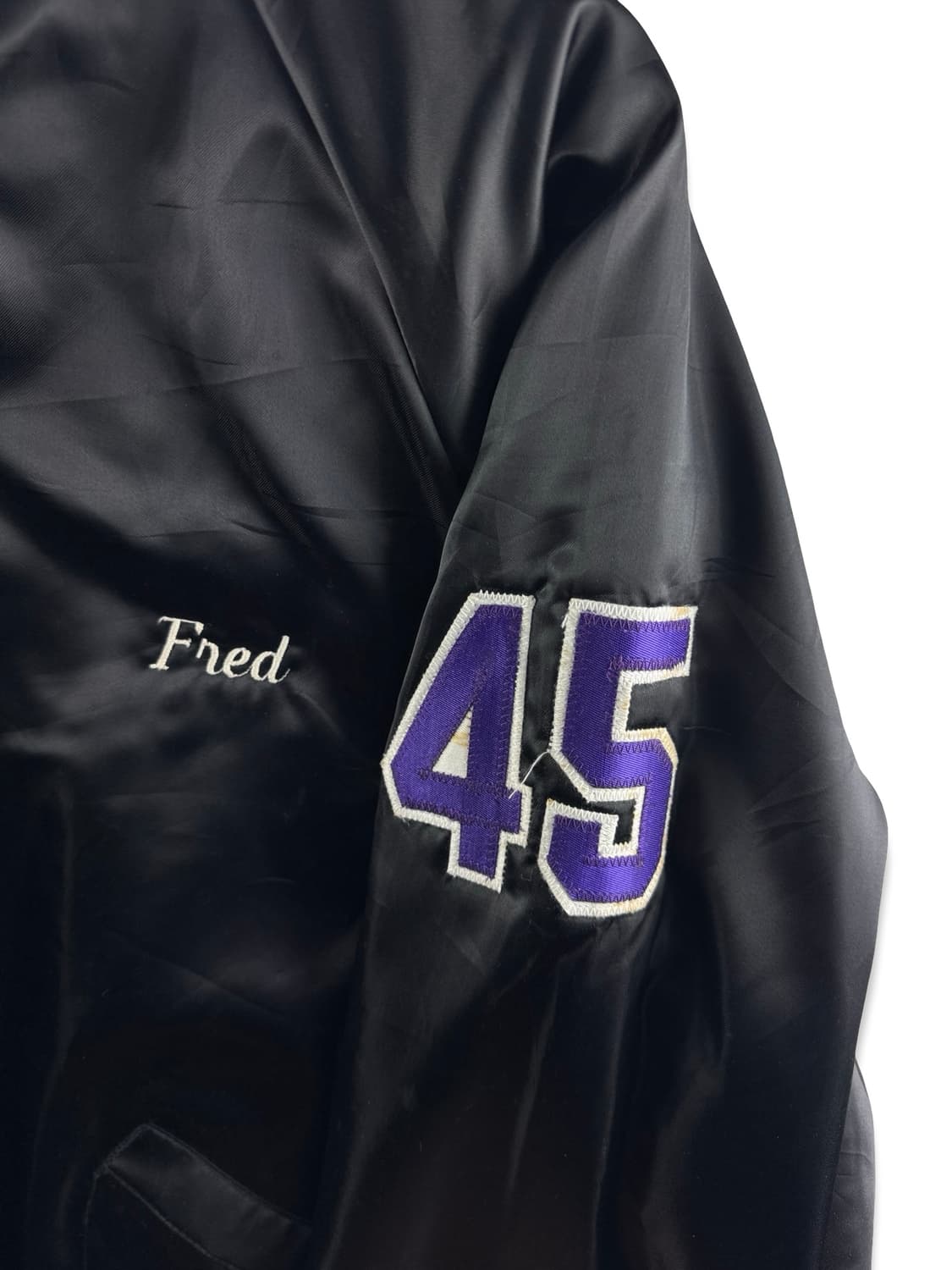 90S 미국제조  소프트볼 새틴 바시티 자켓2320 상품이미지3