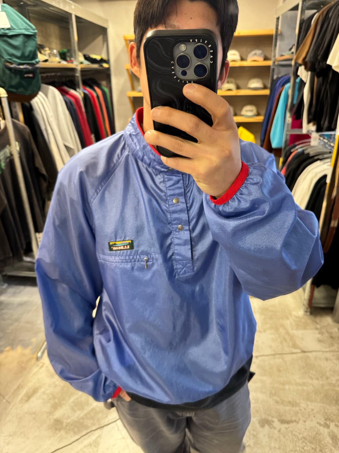 80s 엘엘빈 립스탑 스냅티 아노락  상품이미지3