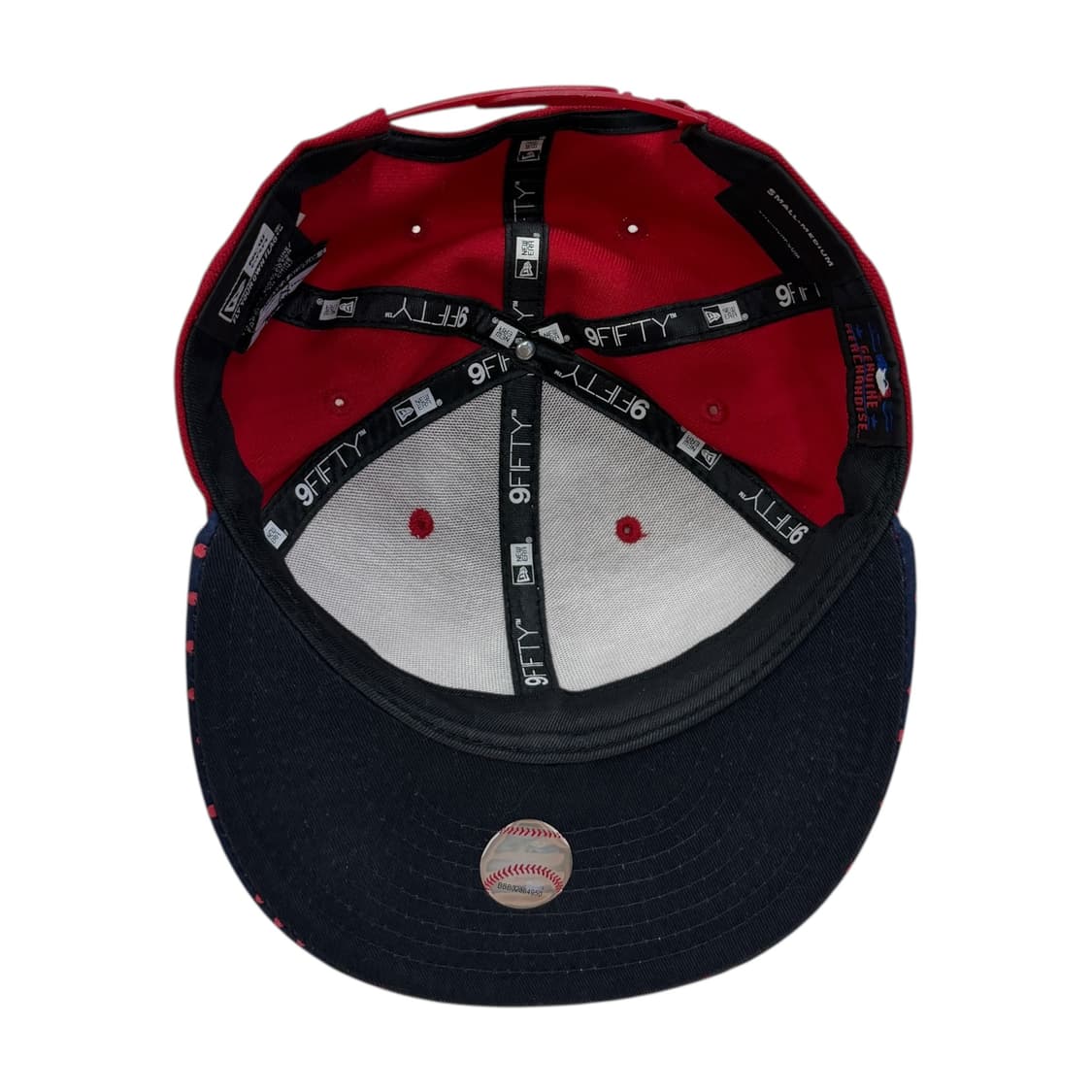 뉴에라 빈티지 도트 땡땡이 스냅백 모자 레드 상품이미지3