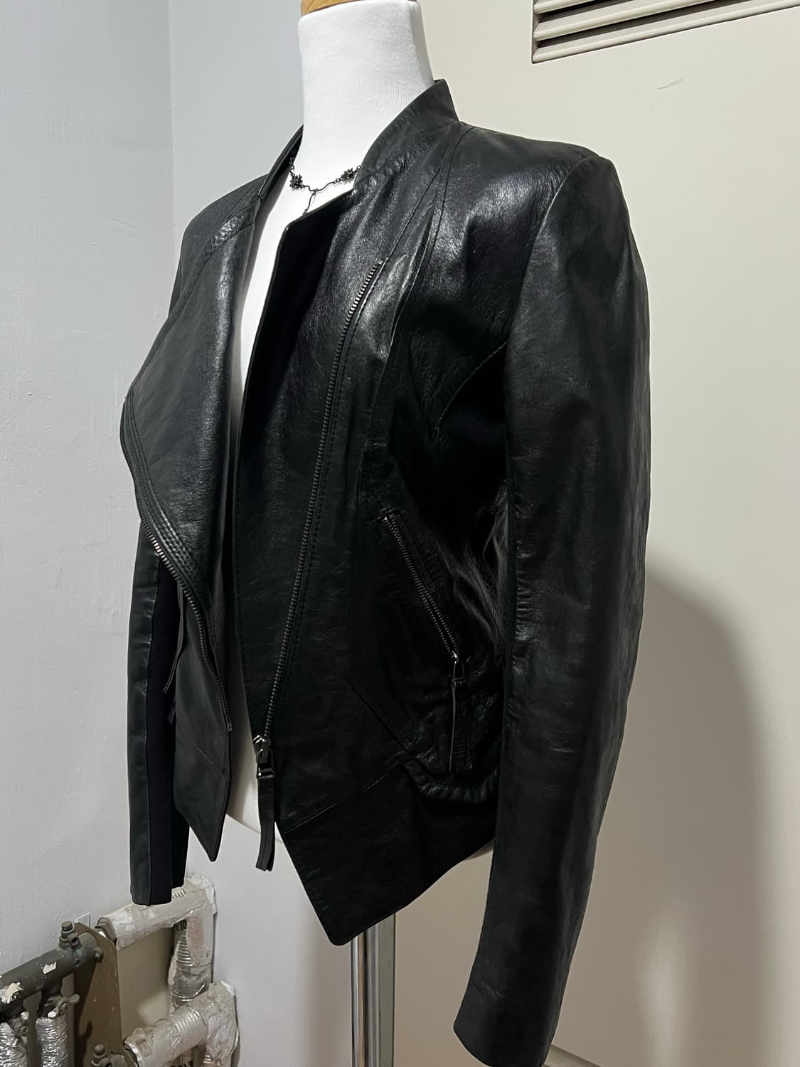 레오파드 리얼 레더 자켓 상품이미지3