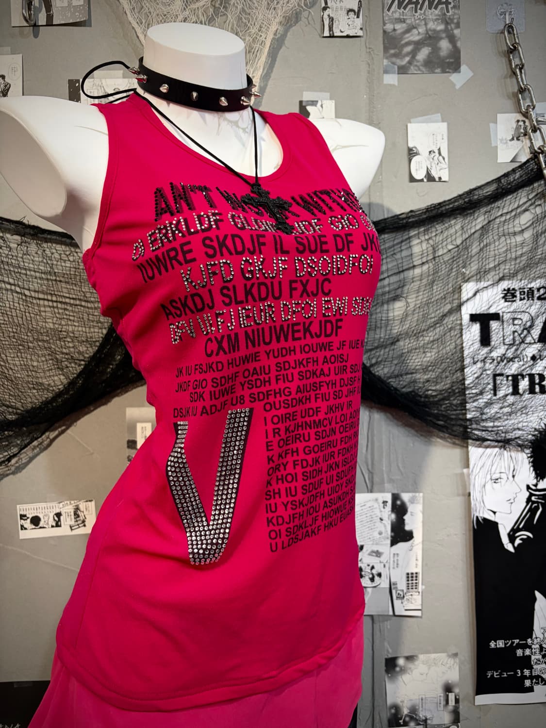 Y2K cubic lettering Layered sleeveless 상품이미지7