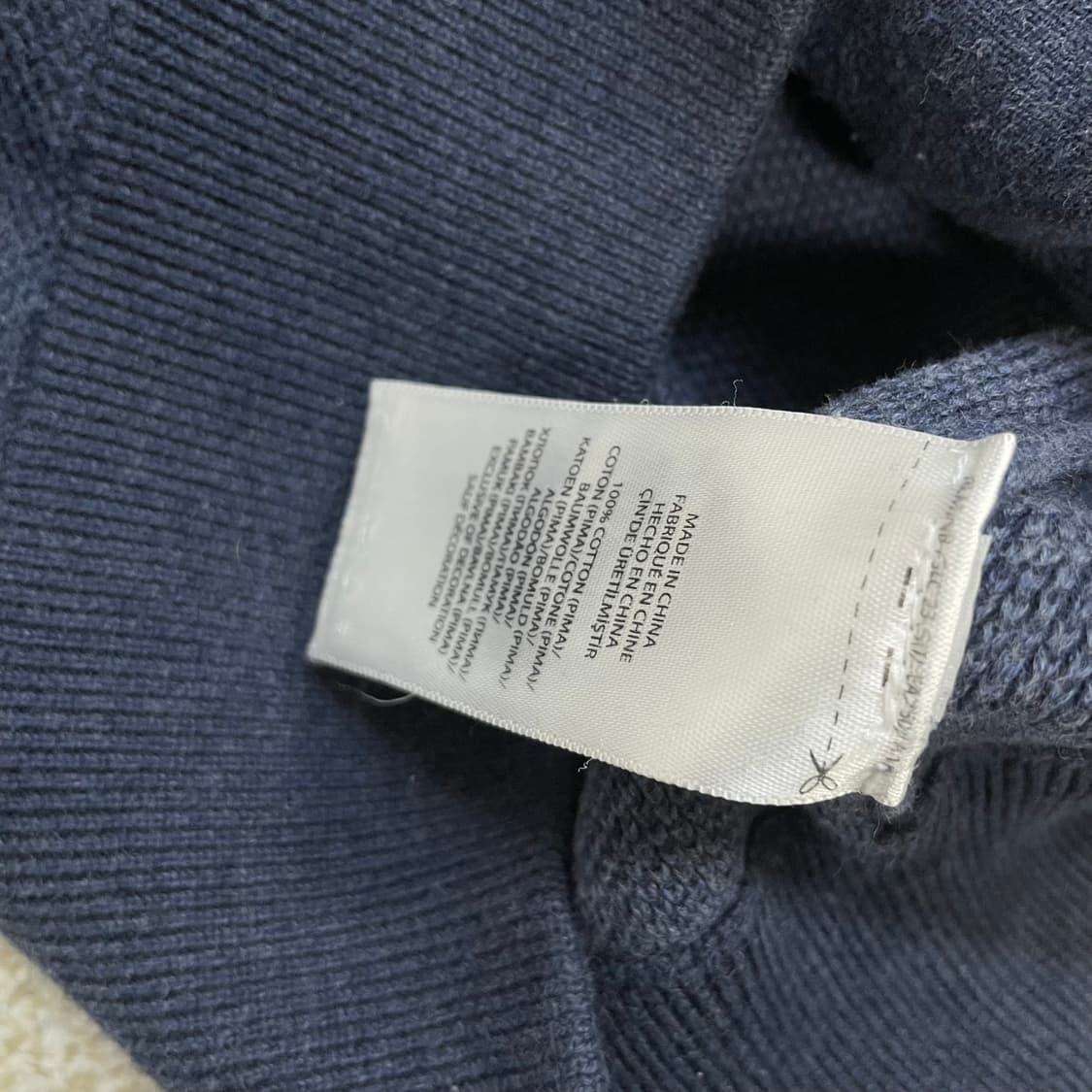 폴로 피마코튼 포니 로고 니트 집업 상품이미지4