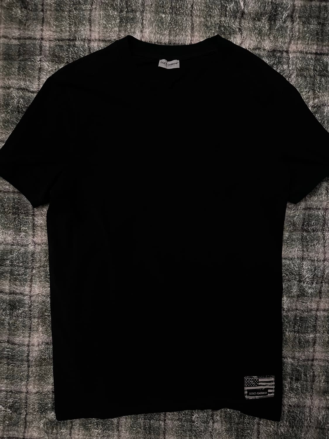 DOLCE & GABBANA USA Black Slim Tee 상품이미지3