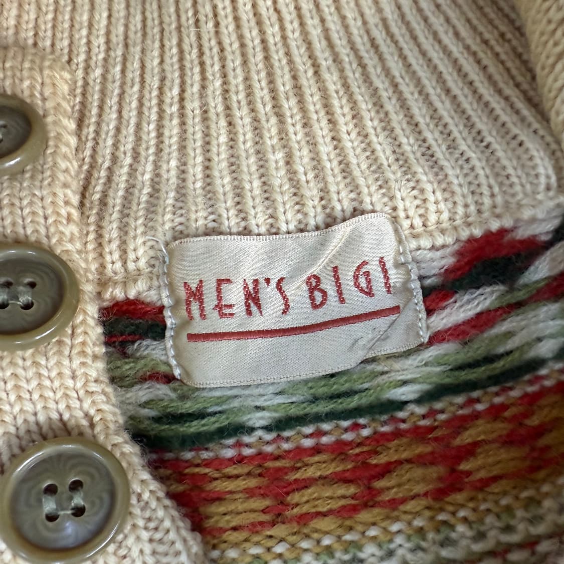 [실측확인] 빈티지 울 노르딕 패턴 가디건 0119T1 상품이미지3