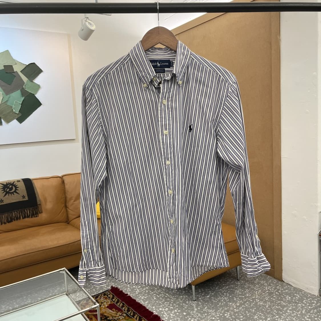 폴로 랄프로렌 YARMOUTH 스트라이프 긴팔 셔츠 95 C05455 상품이미지1