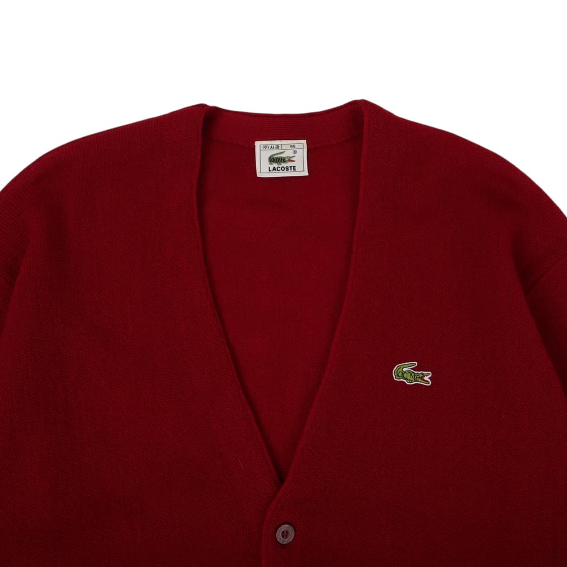 라코스테 레드 울 가디건 상품이미지2