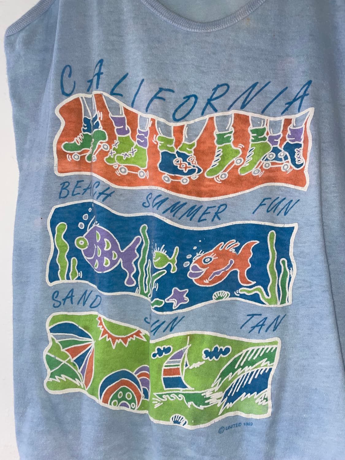 1989 Vintage California Summer Tank Top 상품이미지2