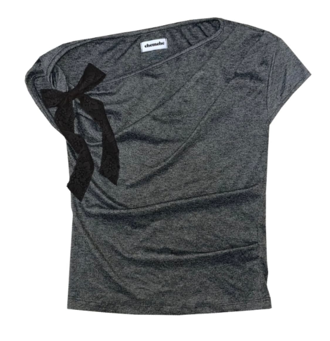 체메씨 Drape twist ribbon t-shirt 상품이미지1