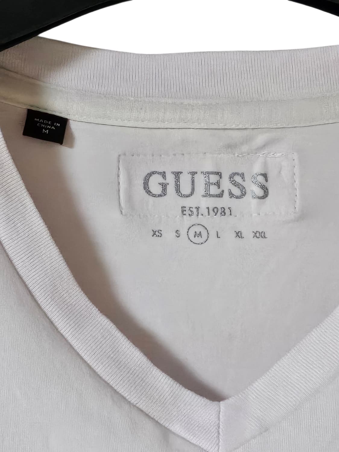 봄기본템 | 게스 브이넥 슬림핏 반팔티 M(95) | 여리핏 라이트핑크 상품이미지5