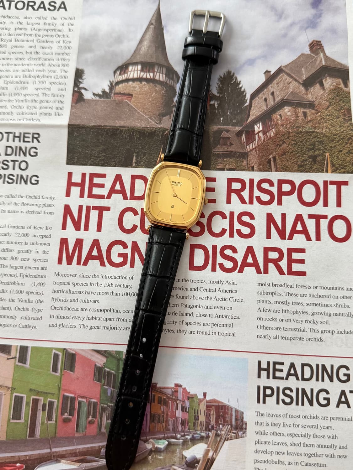 Seiko 세이코 쿼츠 스퀘어 골드 1980-1990 상품이미지2