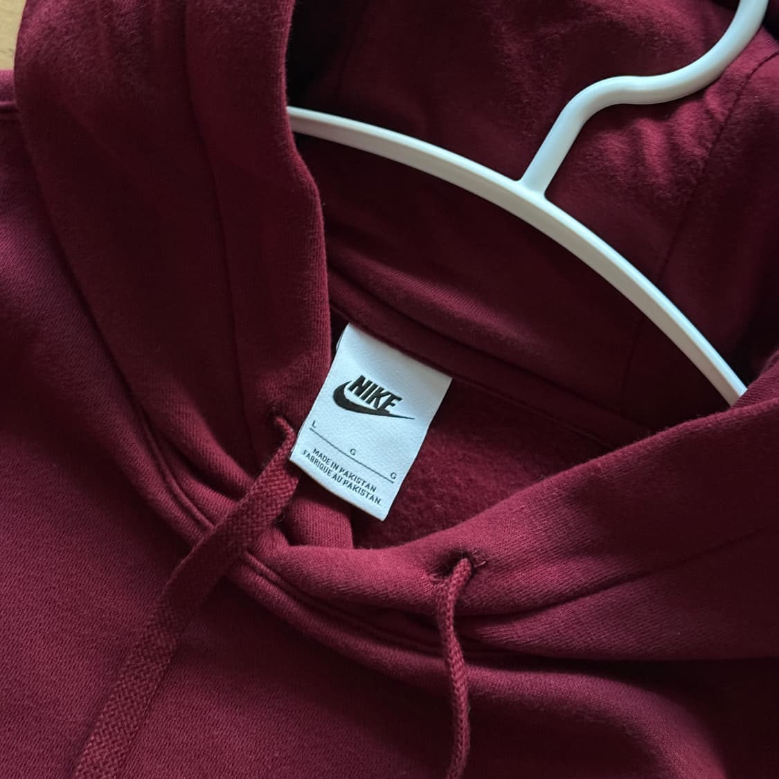 나이키 버건디 후드 L 상품이미지2