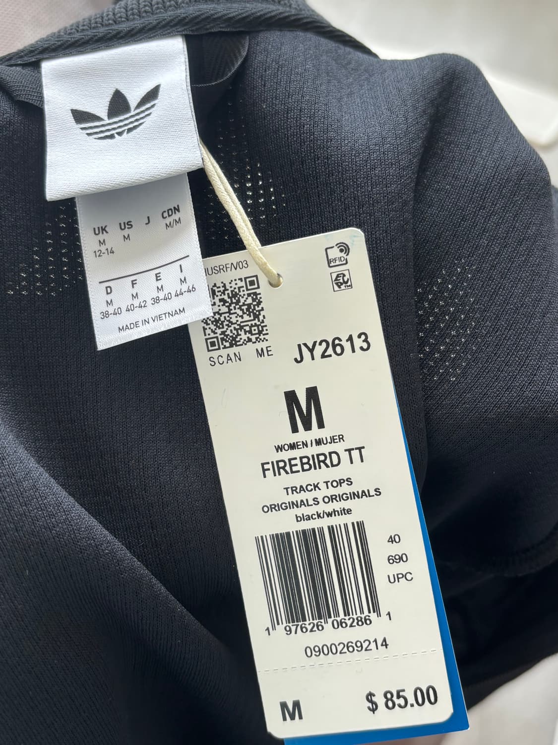 아디다스 파이어버드 아디컬러 니트 트랙탑 블랙 상품이미지3