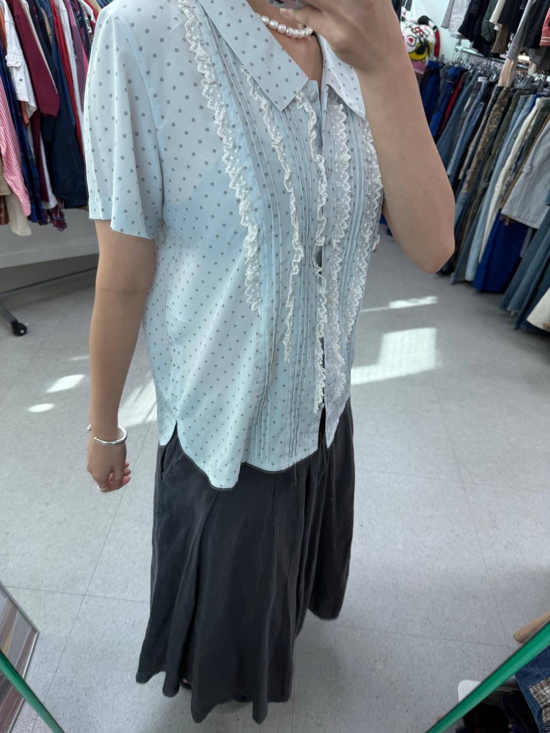 Japan dot blouse 도트블라우스 상품이미지7