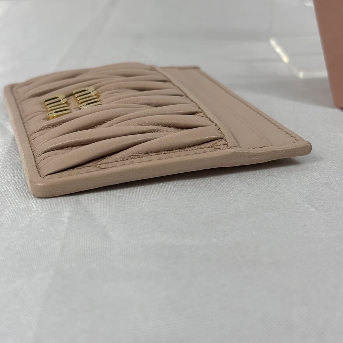 (정품)미우미우 마테라쎄 카드홀더 지갑 파우더핑크 상품이미지9
