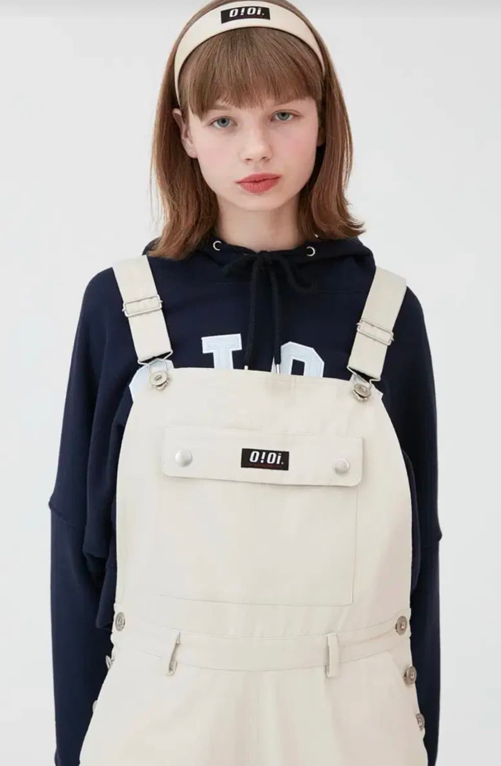 [새상품] OiOi 오아이오아이 여성 멜빵 바지 베이지 F 상품이미지3