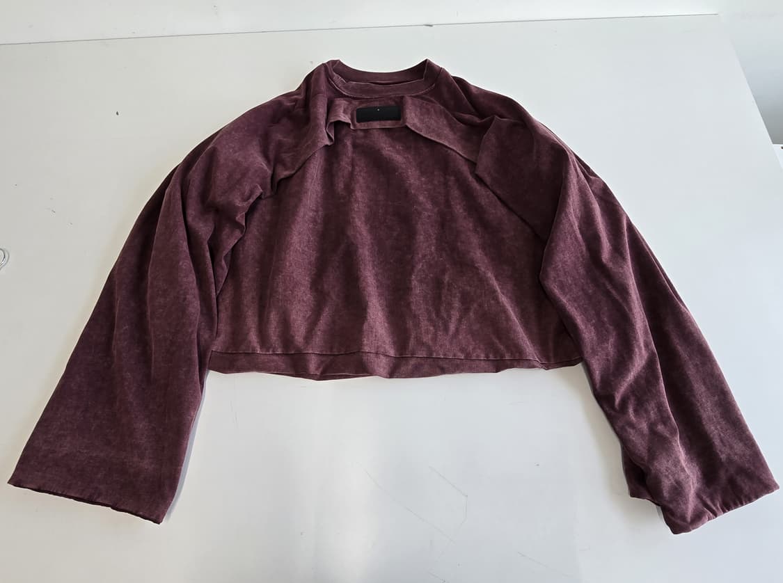 산쿠안즈 워시드 스웨트 셔츠 마살라 레드 M 상품이미지4