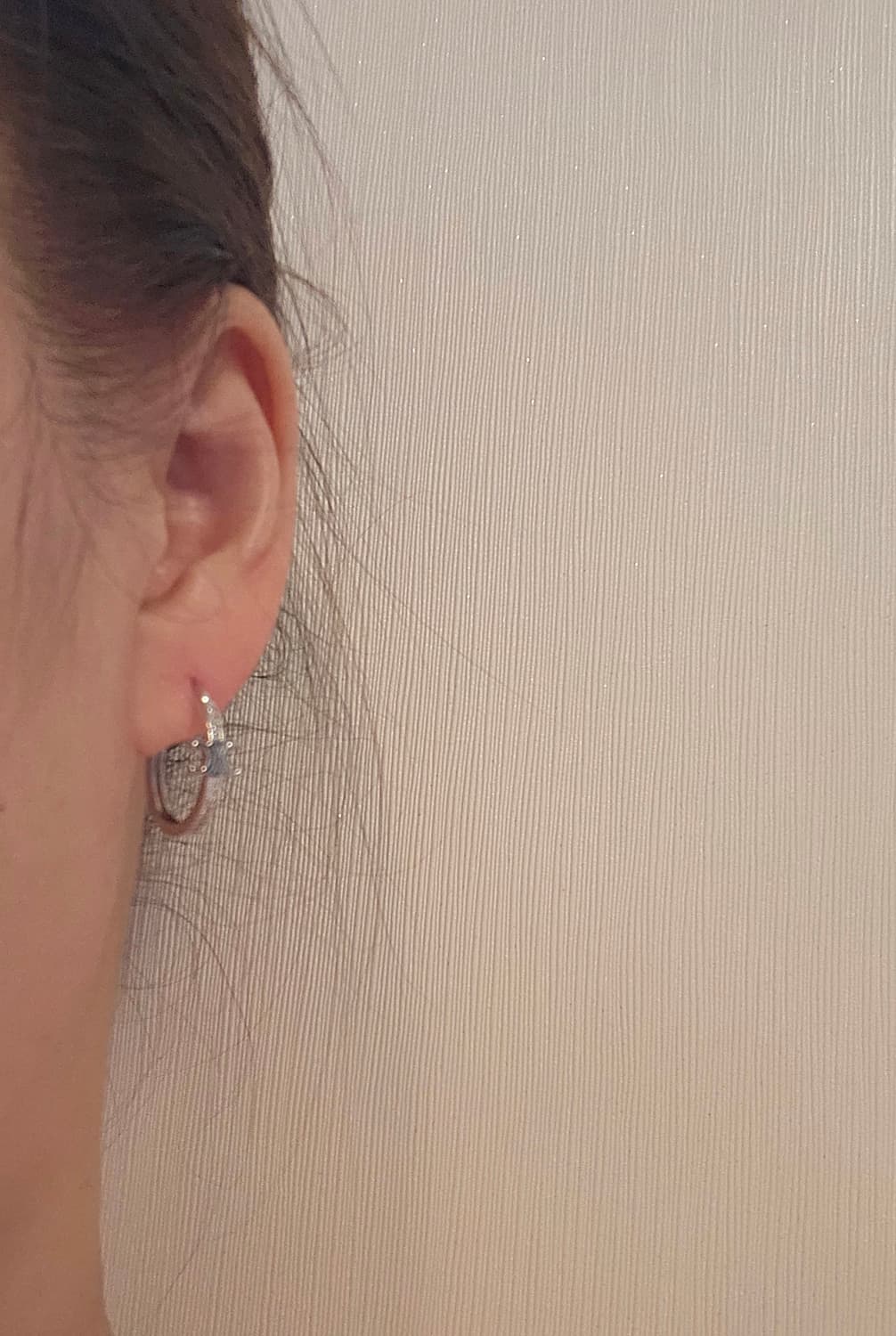 셀린느 라인스톤 후프링 귀걸이 은장 상품이미지7