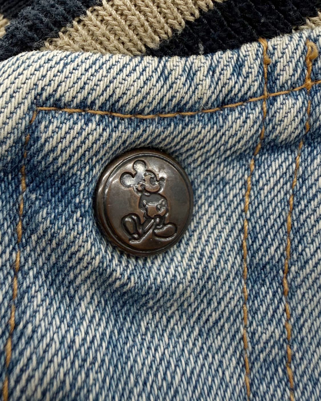 디즈니 00s 미키마우스 백로고 데님 바시티 자켓 상품이미지7