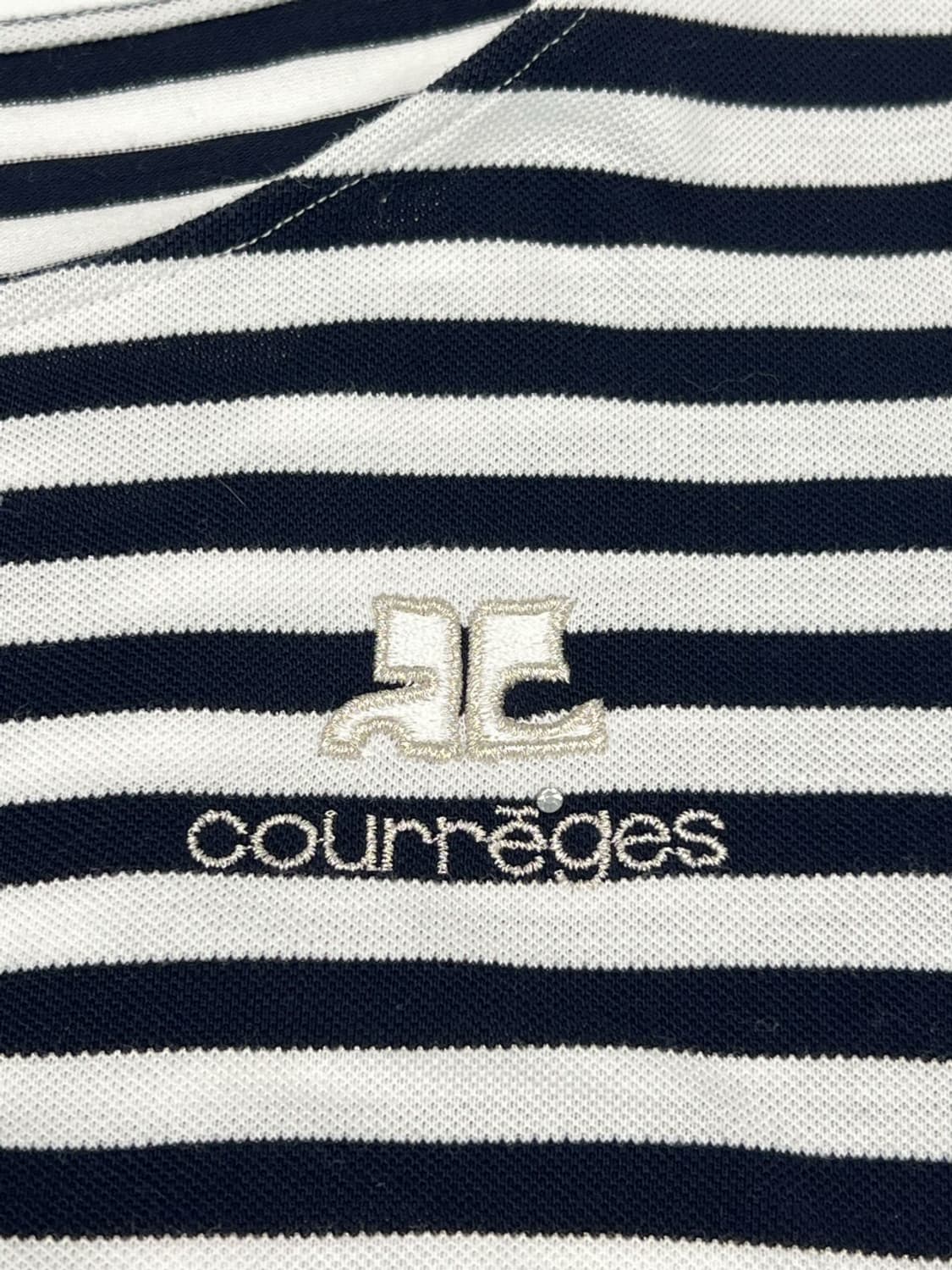 courreges / 꾸레쥬 블랙 스트라이프 반팔 티셔츠  상품이미지3