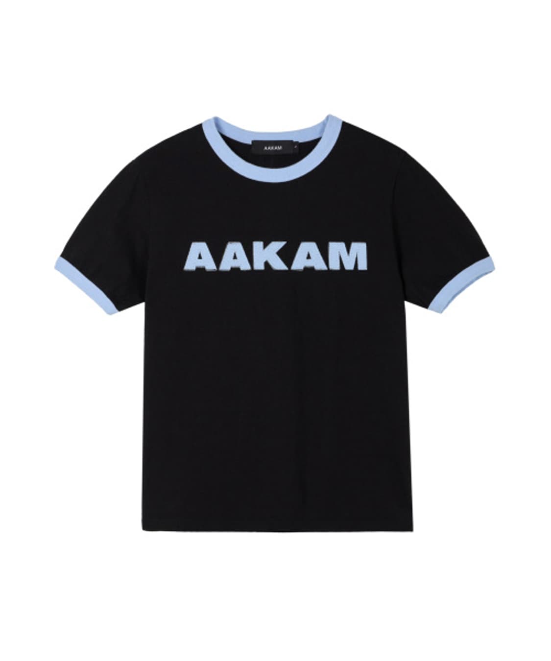 [2] 아캄 로고 패치 링거탑 블랙-스카이블루 상품이미지1