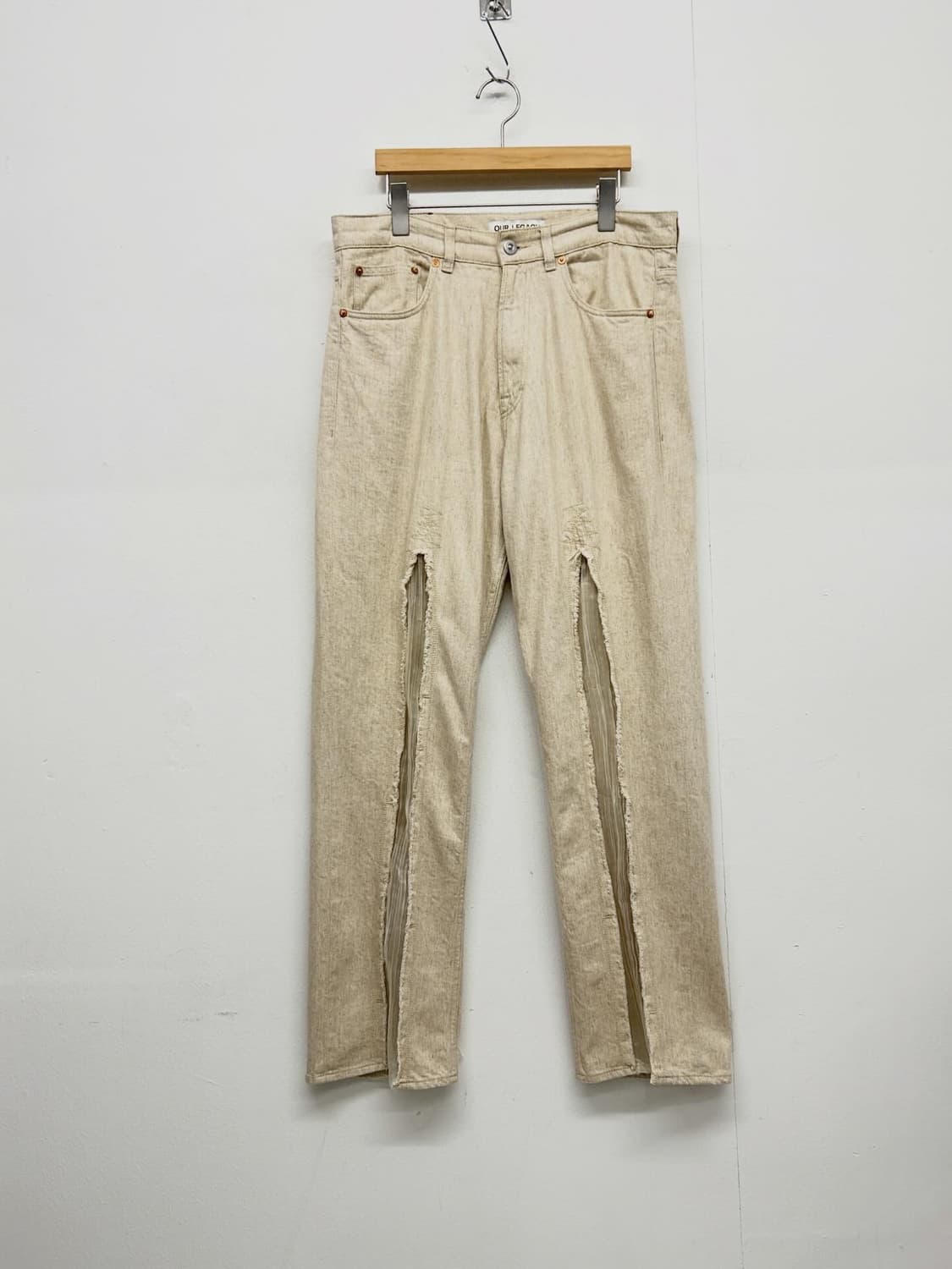 아워레가시 써드컷 슬래쉬 데님 팬츠 상품이미지1