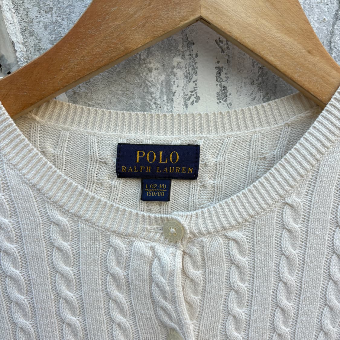 Polo 폴로 케이블 꽈배기 니트 가디건 상품이미지3