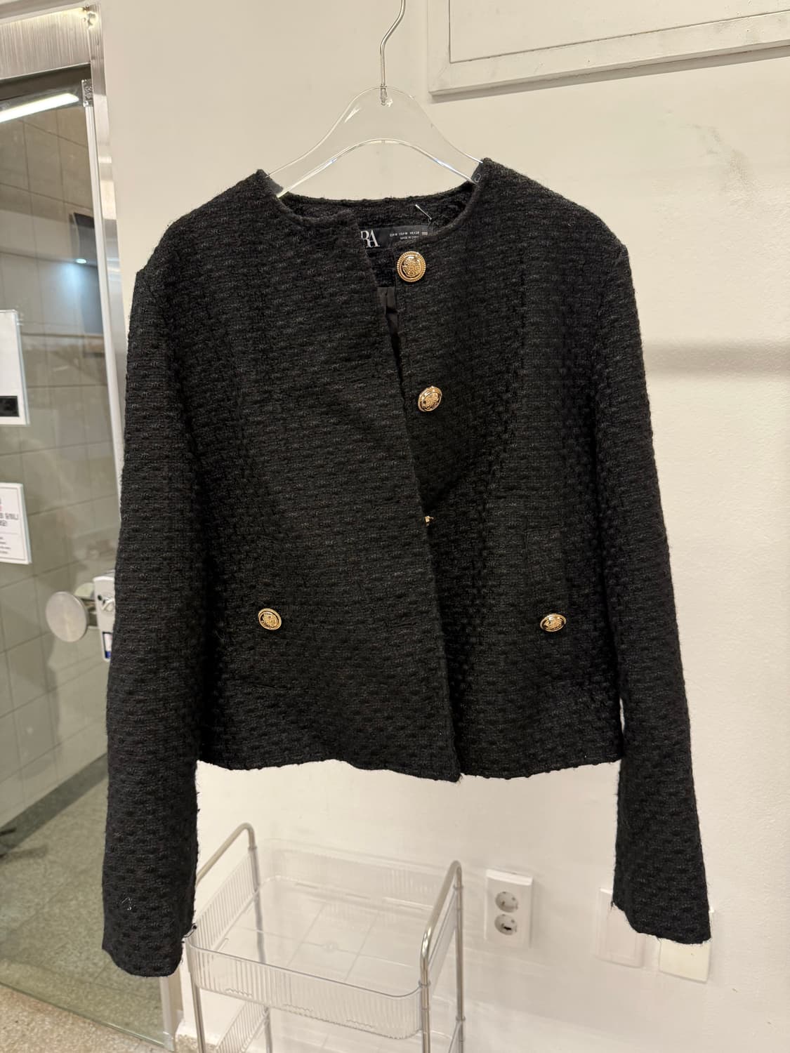 ZARA Black tweed blazer  상품이미지5
