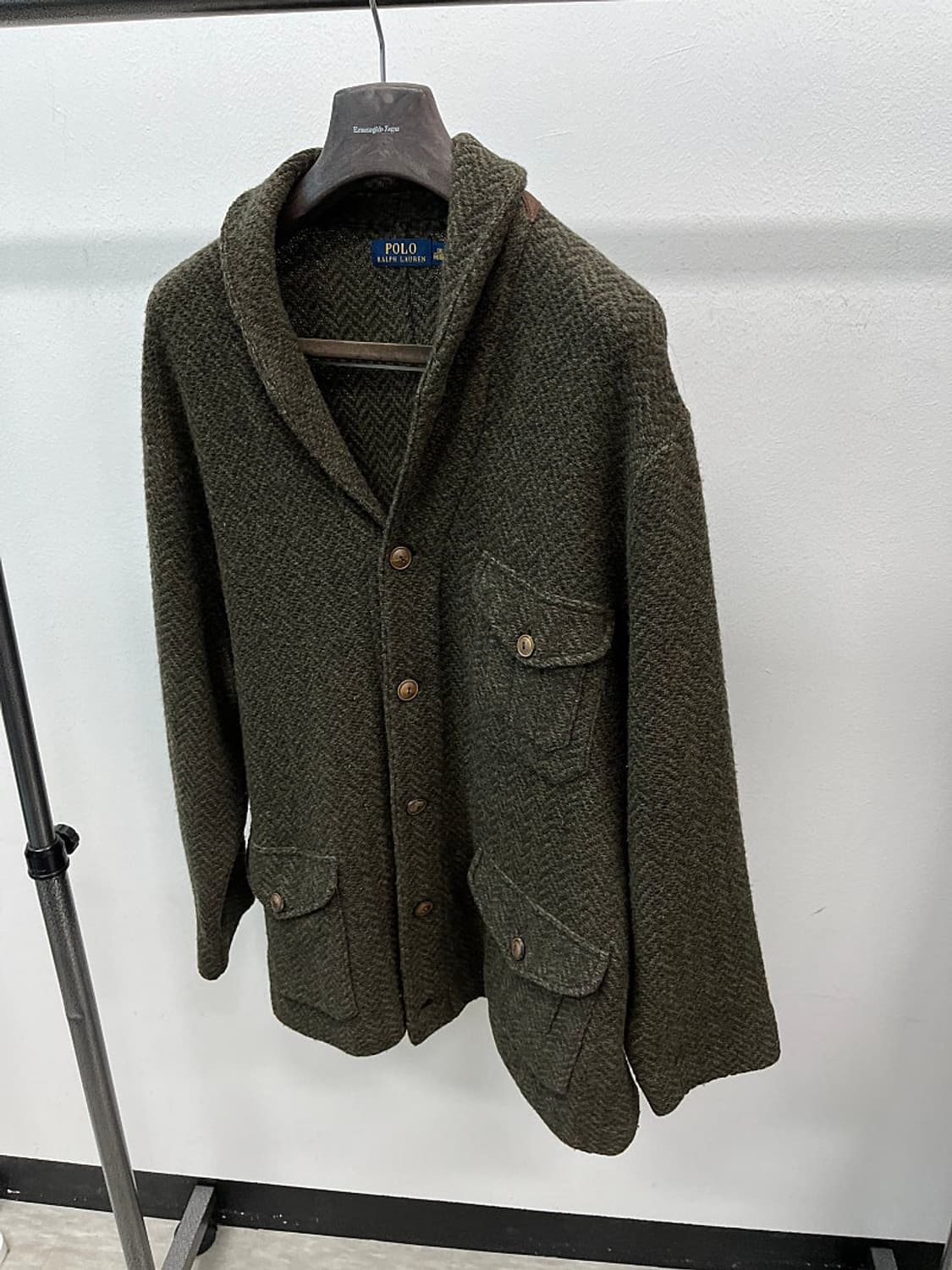 110-115) 폴로 헤링본 니트자켓  상품이미지1